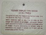 Complete Set of 1986 Masters Pairing Sheets (All 4 Days) with an Entrance Badge From The Historic Event