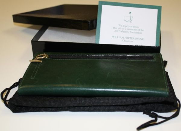 Augusta National Golf Club Members Tournament Gift - Green Wallet - 2007