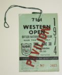 1974 Western Open Ticket TOM WATSON wins- First Year at Butler National