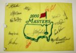 Masters Flag signed by 15 champions-With Four Deceased