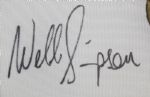 Webb Simpson Signed White Embroidered US Open Flag FULL AUTOGRAPH RARE!