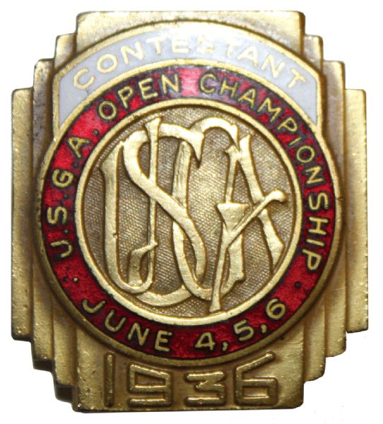 1936 US Open Contestants Pin - Baltusrol