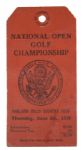 1924 US Open Ticket - Only One Known