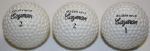 Lot of 3 MacGregor Golden Bear Cayman Golf Balls