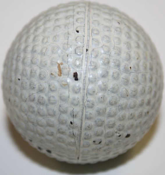 VIRTUALLY MINT VARDON FLYER UNHIT solid Gutta Percha Bramble covered ball