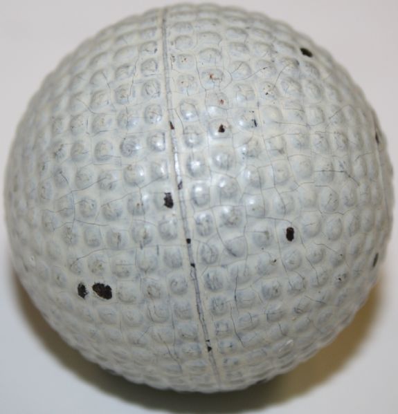 VIRTUALLY MINT VARDON FLYER UNHIT solid Gutta Percha Bramble covered ball