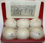 US True Blue Golf  Balls and Container - 6 Balls