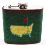 Smathers + Branson Needlepoint Augusta National  Members Flask 