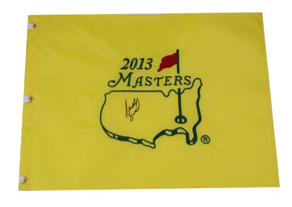 Brandt Snedeker Signed 2013 Embroidered Masters Pin Flag - SIGNED TODAY