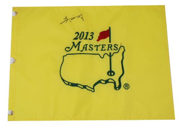 Tianlang Guan Signed 2013 Embroidered Masters Pin Flag - SIGNED TODAY