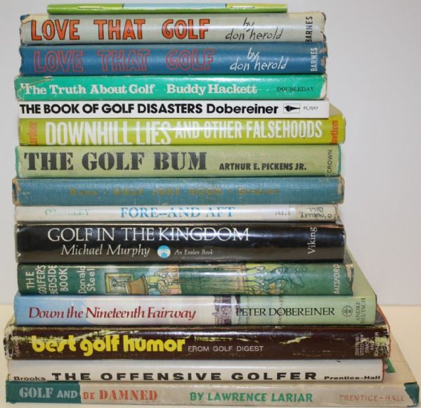 Lot of Fifteen Golf Books (1)