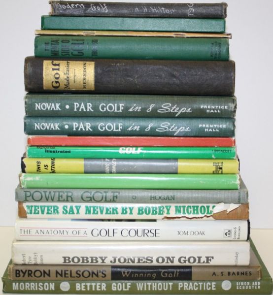 Lot of Seventee Miscellaneous Golf Books (13)