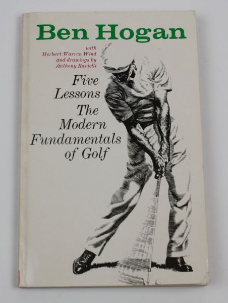 Five Lessons The Modern Fundamentals of Golf by Ben Hogan - Signed