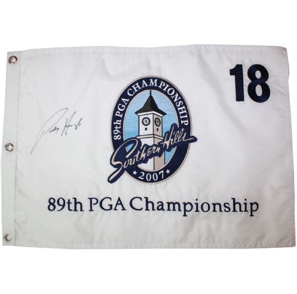 Lot of 13 Single Signed 2007 PGA Championship Flags