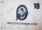 Lot of 13 Single Signed 2007 PGA Championship Flags