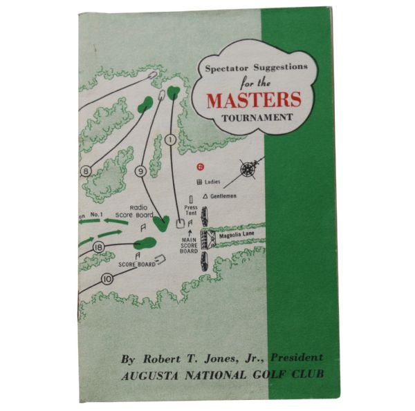 1955 Masters Tournament Spectators Guide