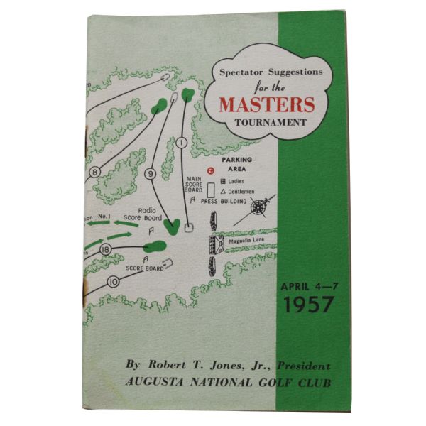 1957 Masters Tournament Spectators Guide