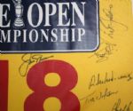 2000 British Open Champions Reunion Signed Flag-Greg Rita Collection- Full Jsa Letter