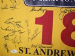 2000 British Open Champions Reunion Signed Flag-Greg Rita Collection- Full Jsa Letter