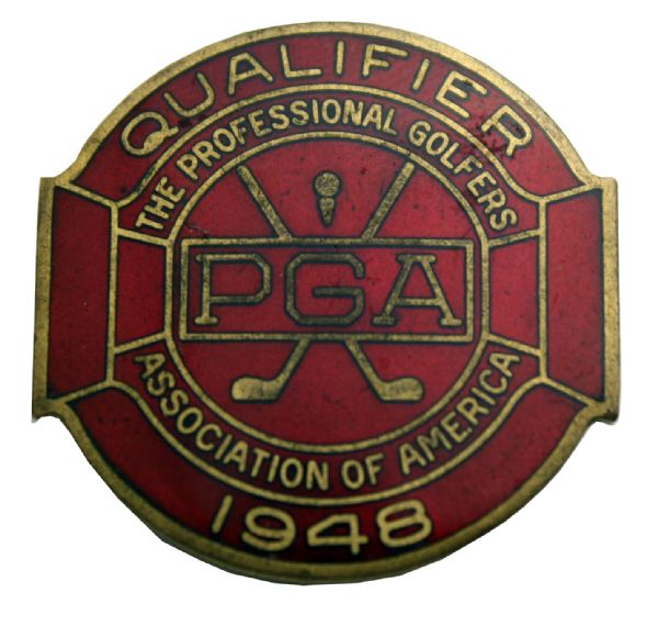 1948 PGA Contestant Badge - Ben Hogan Champ