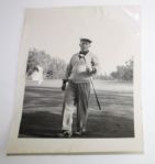 Three Original Photos of Golf Hall of Famer Bing Crosby-On The Course