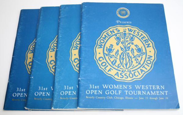 Four 1960 Womens Western Open Programs,Pairing Sheet, and Event Summary-LPGA Major