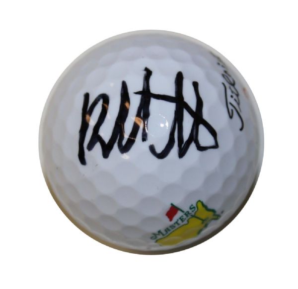Bubba Watson Signed Masters Logo Golf Ball