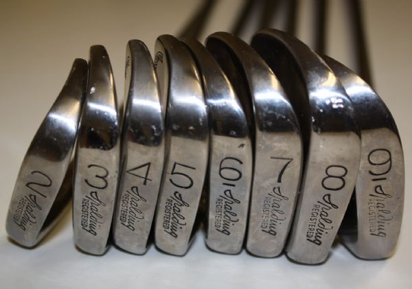 Set of Spalding Top Flite Irons - 1954