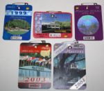 Lot of 10 Masters Badges: 1998-2000, 2003-2008, and 2011