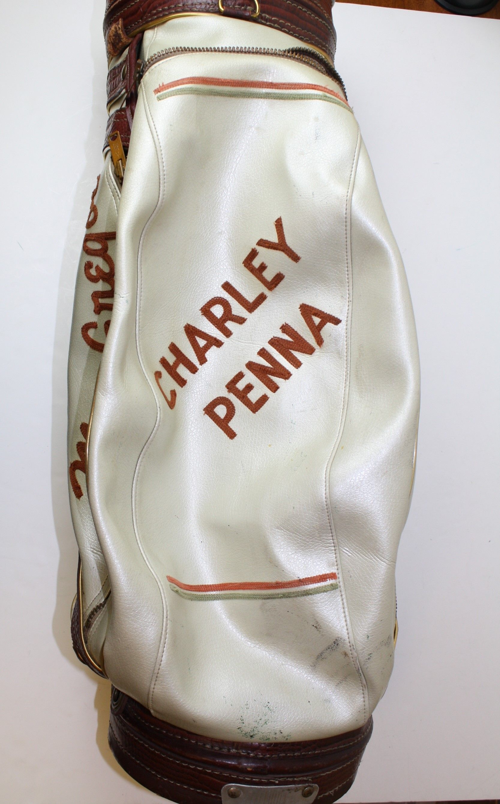 Lot Detail - 1960's Personal Charley Penna Shag Bag and Leather Tour Bag