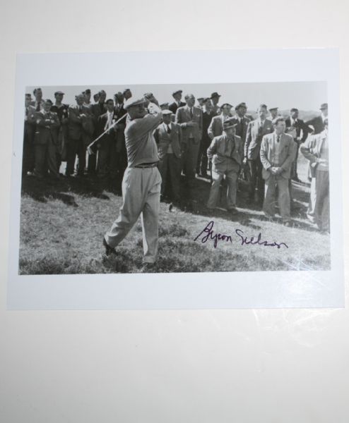 Byron Nelson Signed 8x10 Photo