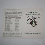Jack Nicklaus Signed Oakmont CC Scorecard