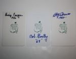 Lot of 9: Masters Scorecards Signed by Champions