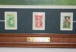 Painting of Augusta Nationals' 12th Hole by Phillip Crowe - Includes 3 Stamps in Frame