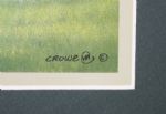 Painting of Augusta Nationals' 12th Hole by Phillip Crowe - Includes 3 Stamps in Frame