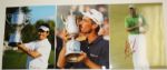 6 Autographed 8x10s Champions W/ Trophies Yang, Pavin, Cink, Ogilvey, Love, L.Glover JSA COA