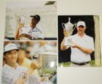 6 Autographed 8x10's Champions W/ Trophies Yang, Pavin, Cink, Ogilvey, Love, L.Glover JSA COA