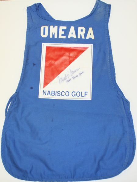 Mark OMeara Signed H.E.B. Texas Open Nabisco Caddy Bib JSA COA