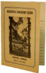 Augusta Country Club Scorecard - Hill Course from 1936