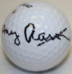 Tommy Aaron Autographed Masters Logo Golf Ball JSA COA
