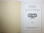 1927 Burke Catalog - Clubs Bags and Balls