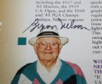 Byron Nelson Lot of 4 Items: Tape, Book, (2) Autographed items JSA COA