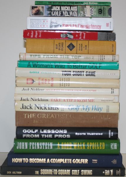 Lot of Books - Nicklaus - Highlighted by "Golf in Action"