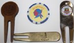 Lot of 4 Items - Seminole BM, PGA Divot, Medinah Divot, Muirfield Divot