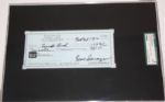 Gene Sarazen SGC Slabbed Signed Check