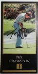 Tom Watson Signed 1993 Grand Slam Ventures Golf Cards JSACOA