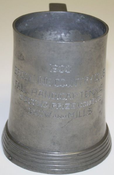 1900 Brookline Country Club Fall Handicap Tennis 2nd Prize - Doubles - Cup