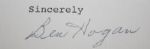 Ben Hogan Signed TLS On Hogan Letterhead w/PSA Cert
