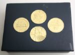 Ben Hogan Golf Ball Box with  Decorative Medallions Depicting Majors of Grand Slam