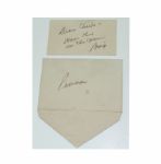 Gift Notecard from Bing Crosby to Charley Penna-Wear This Sweater in the U.S. Open JSA COA